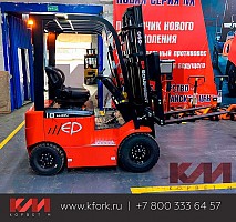 Электропогрузчик EP CPD18F8 li-on вид сбоку