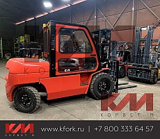 Дизельный погрузчик Hangcha с кабиной