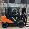 оригинальная жесткая кабина для погрузчика Doosan D30: вид сбоку